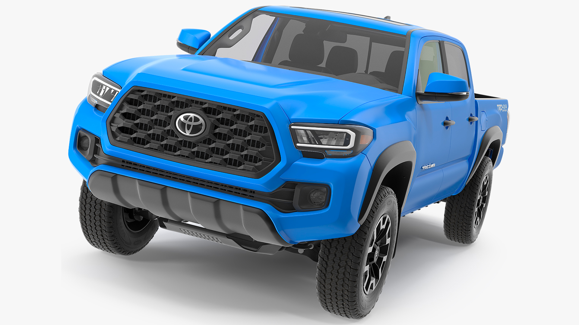 3D Toyota Tacoma TRD Off Road Voodoo Blue 2021 model