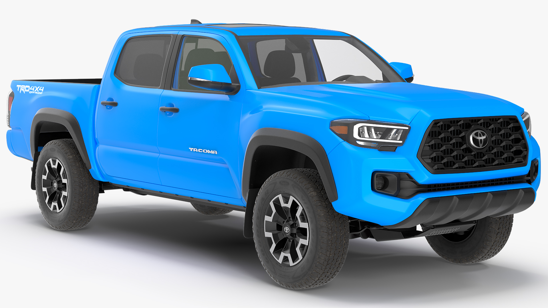 3D Toyota Tacoma TRD Off Road Voodoo Blue 2021 model