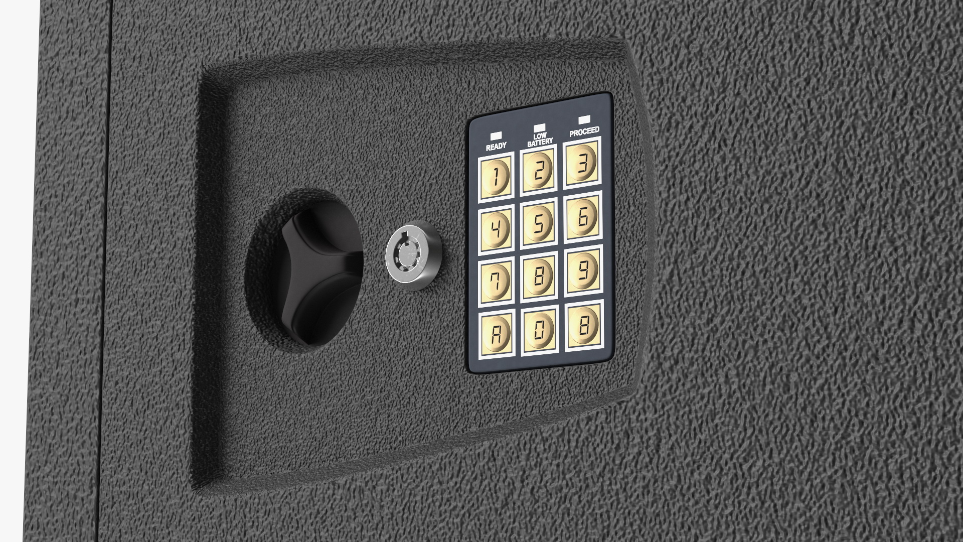 Long Gun Wall Safe with Electronic Lock 3D model