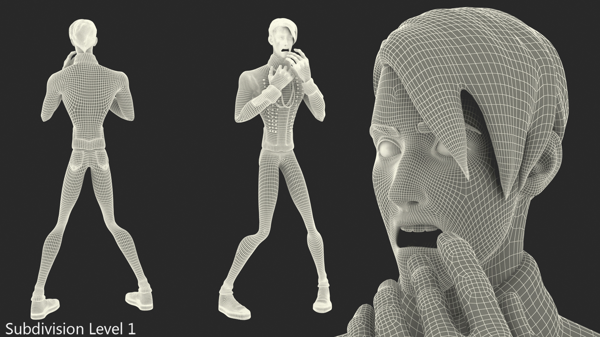 3D Cartoon Man in Cavalry Jacket Rigged