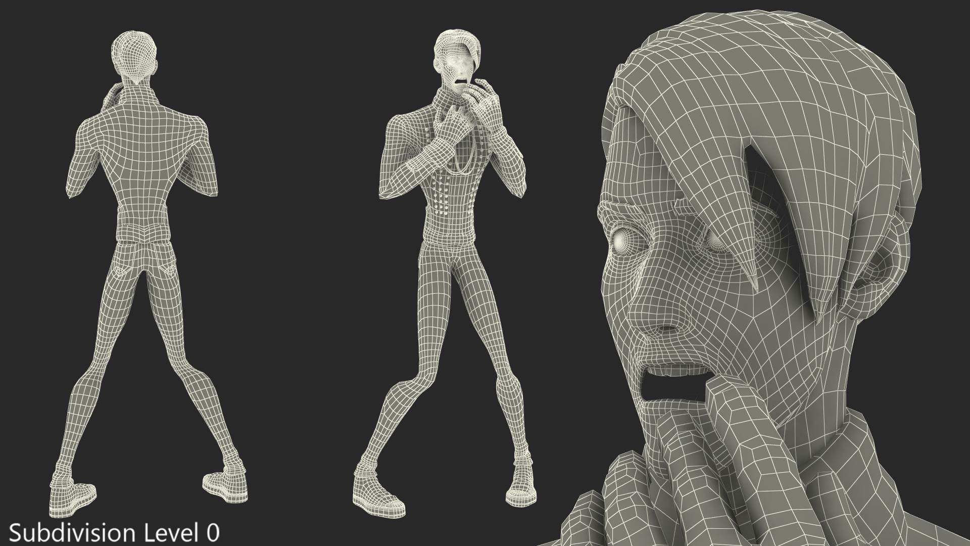 3D Cartoon Man in Cavalry Jacket Rigged