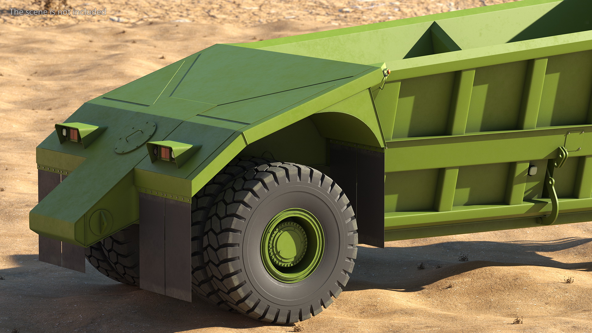 3D model Bottom Dump Trailer New Rigged