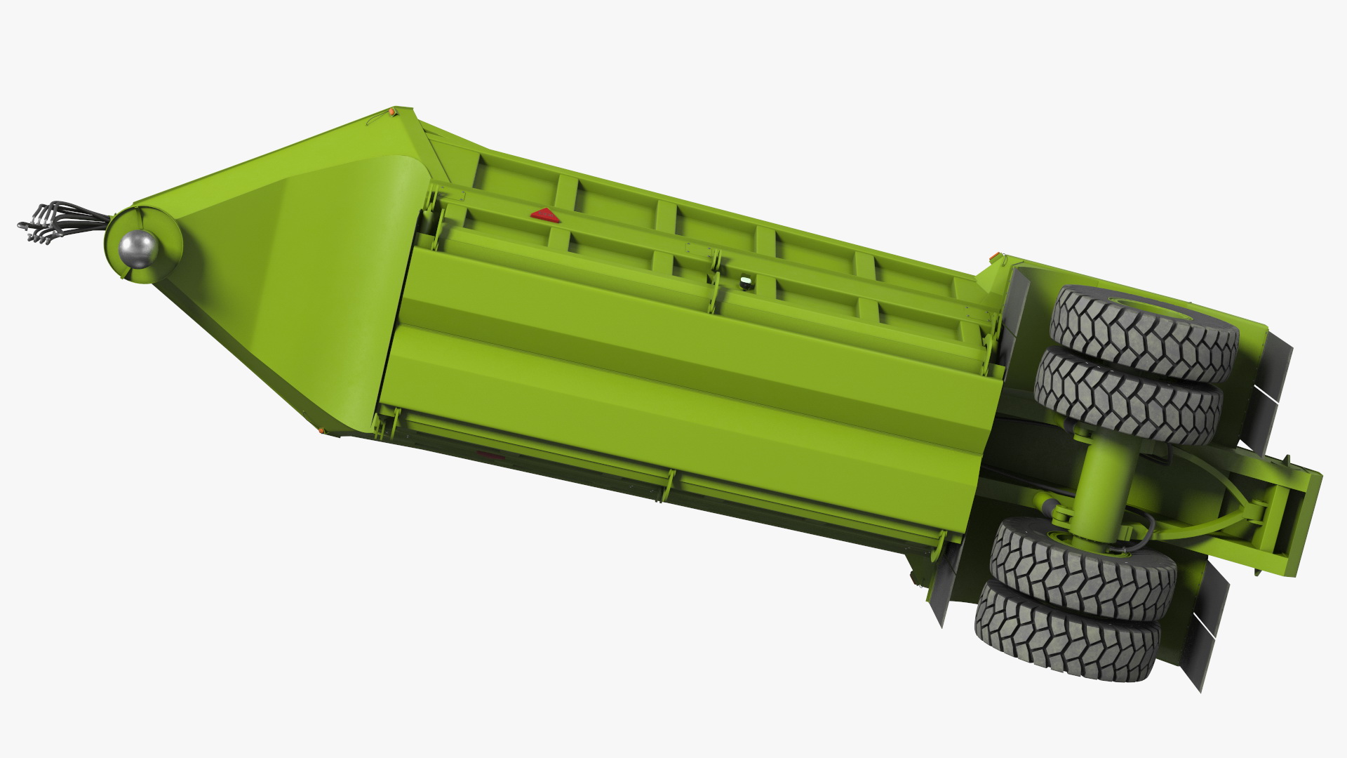 3D model Bottom Dump Trailer New Rigged