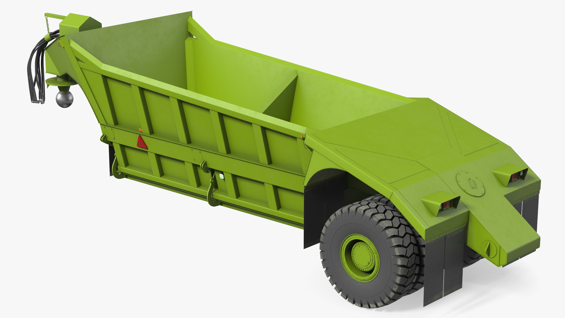 3D model Bottom Dump Trailer New Rigged