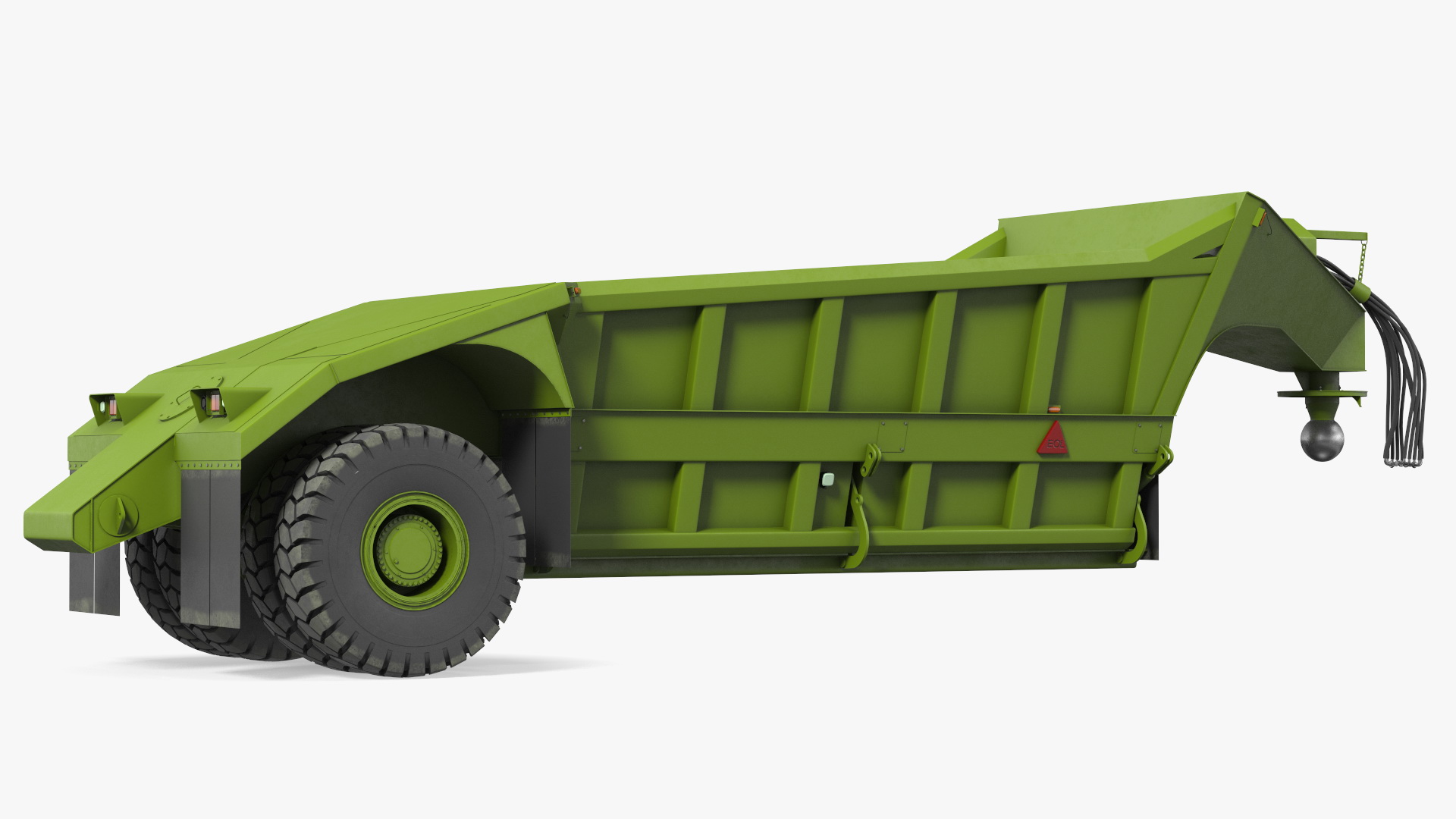 3D model Bottom Dump Trailer New Rigged