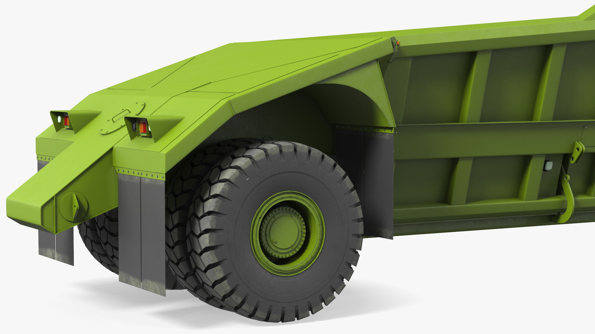 3D model Bottom Dump Trailer New Rigged