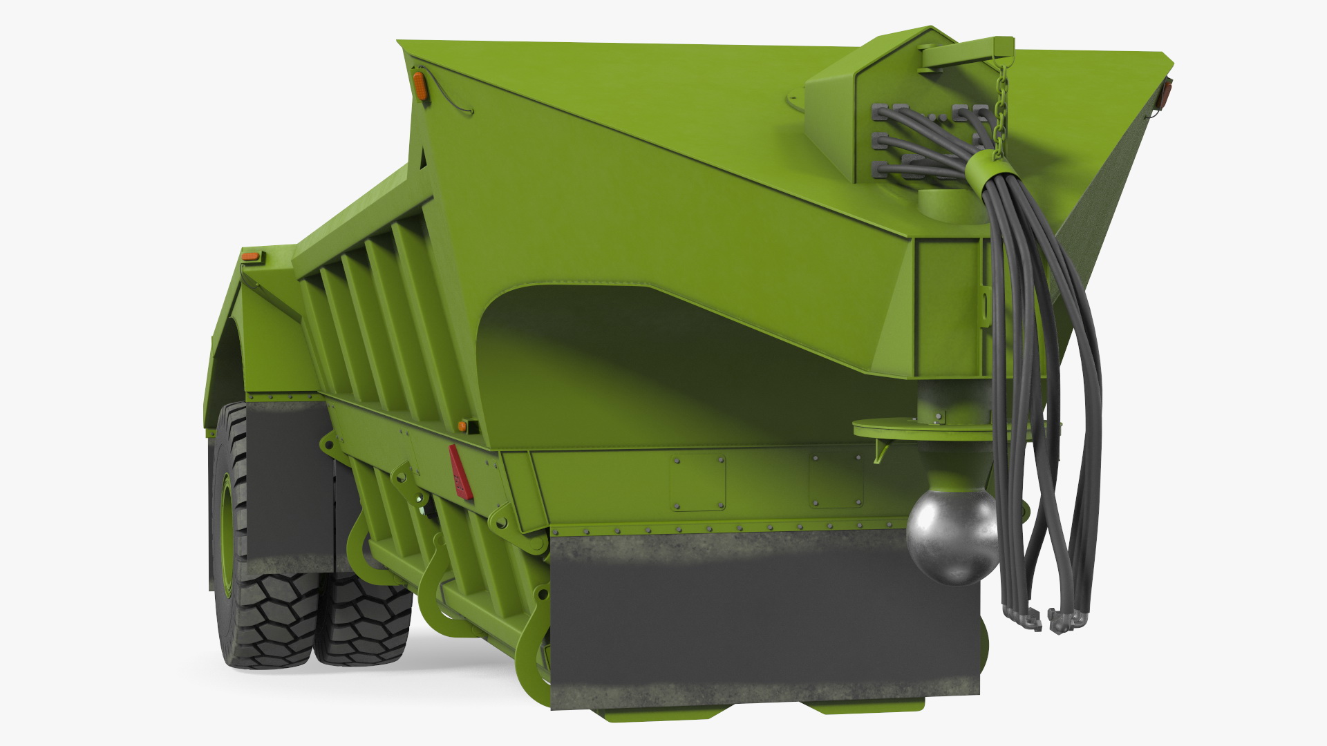 3D model Bottom Dump Trailer New Rigged