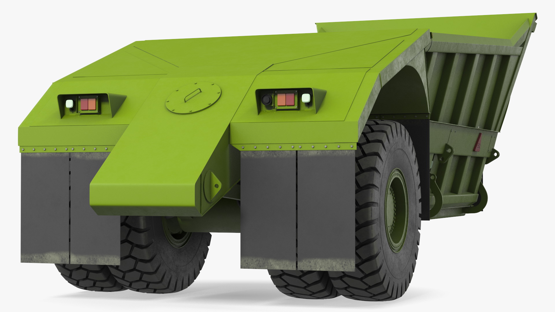 3D model Bottom Dump Trailer New Rigged