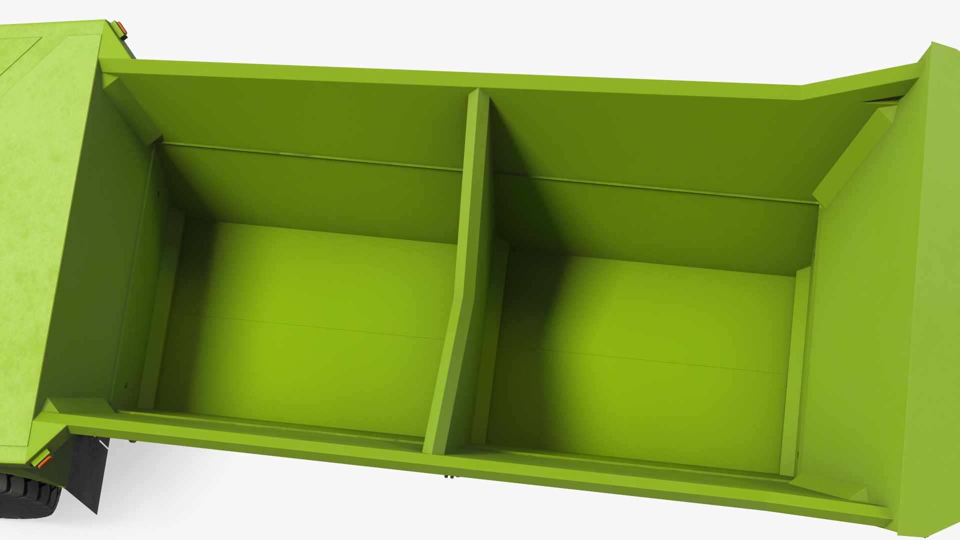 3D model Bottom Dump Trailer New Rigged