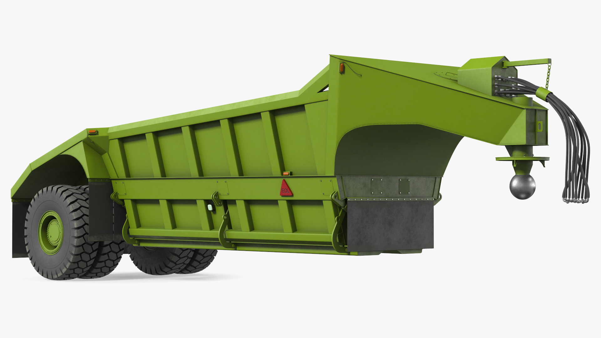 3D model Bottom Dump Trailer New Rigged