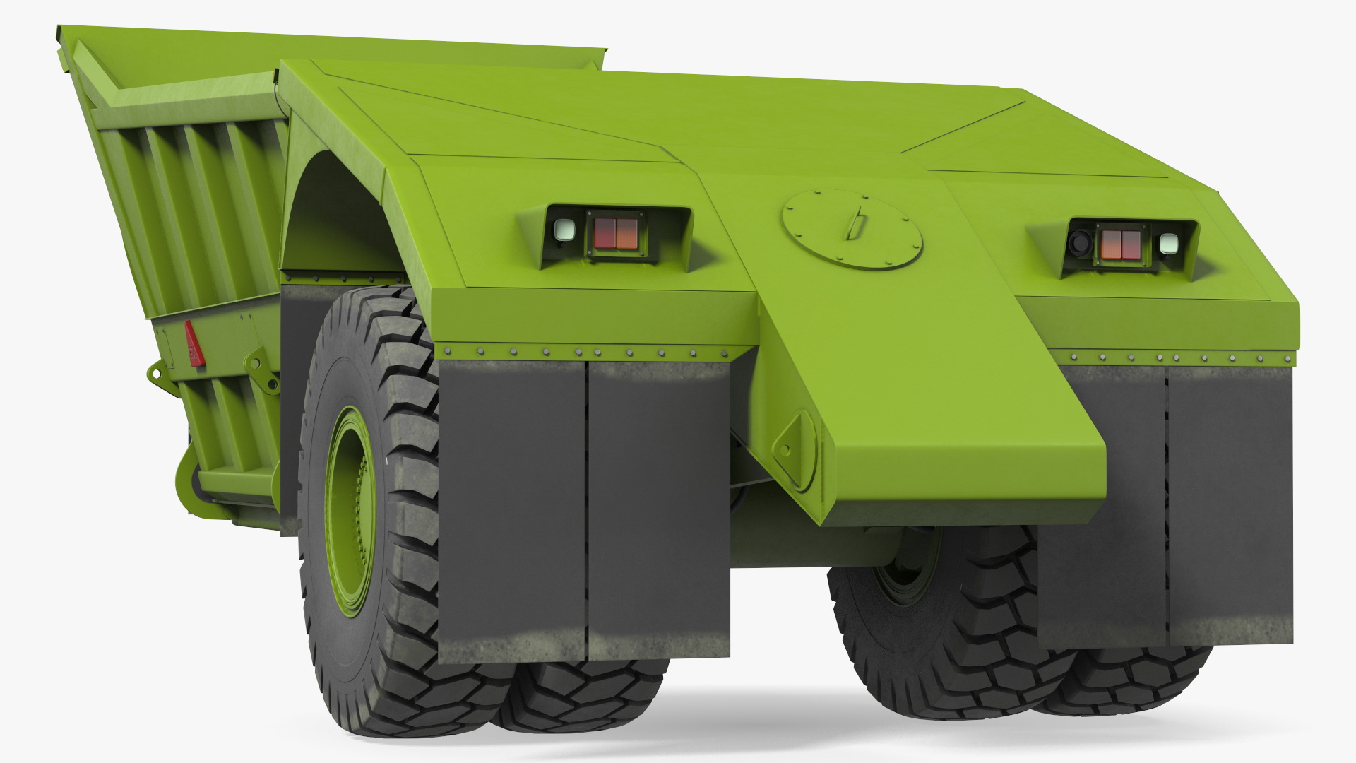 3D model Bottom Dump Trailer New Rigged