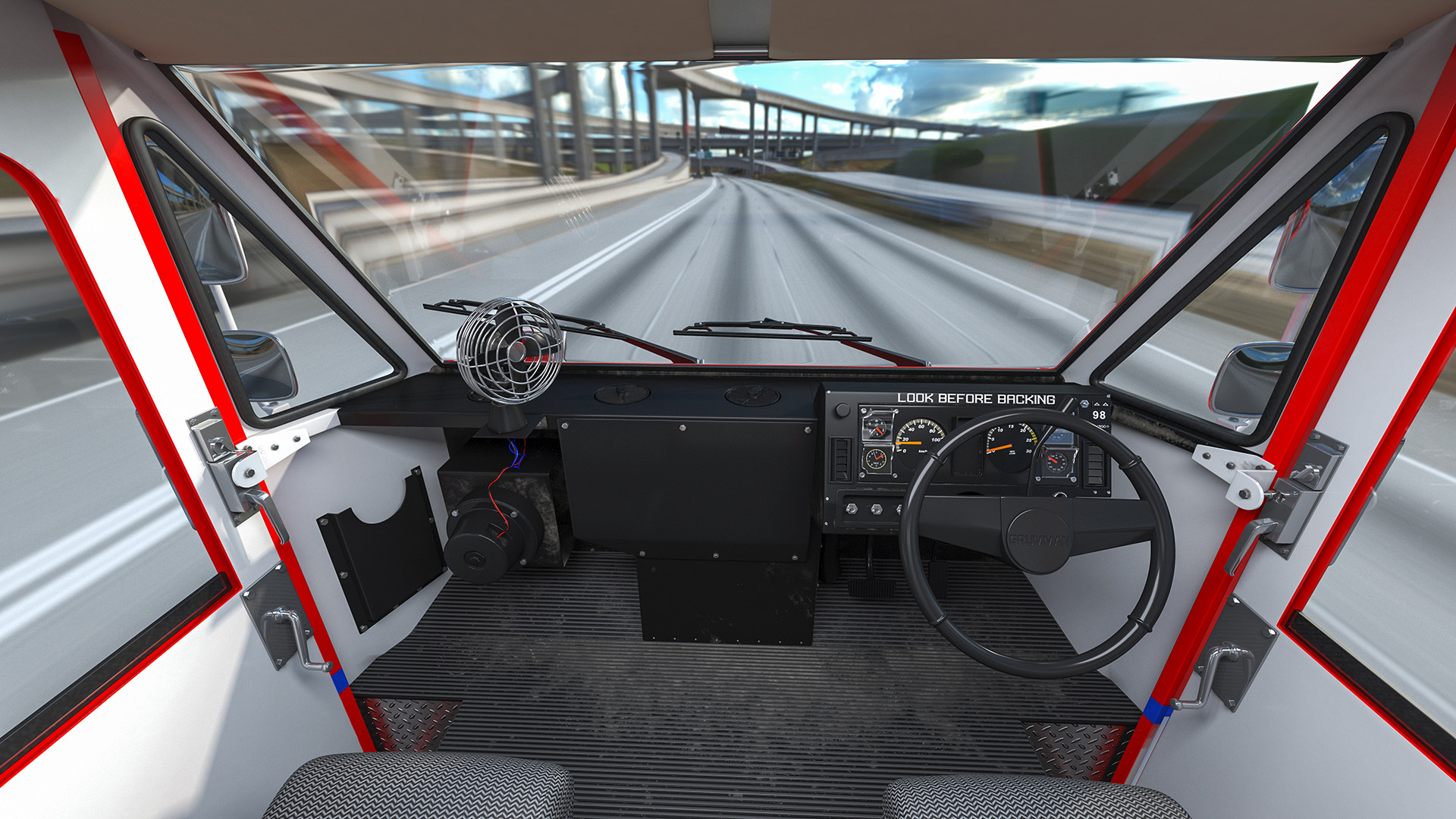 3D Grumman Canada LLV Post Car Rigged for Maya model