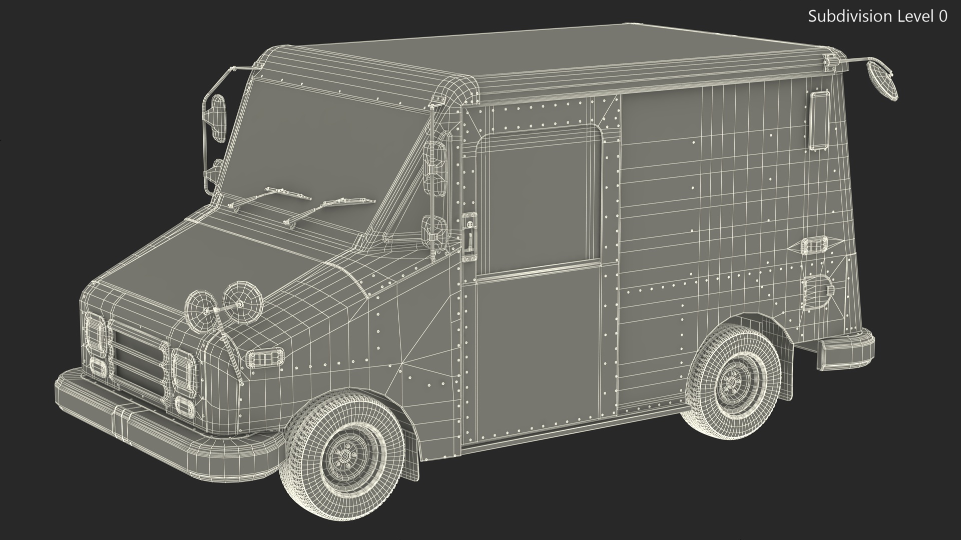 3D Grumman Canada LLV Post Car Rigged for Maya model