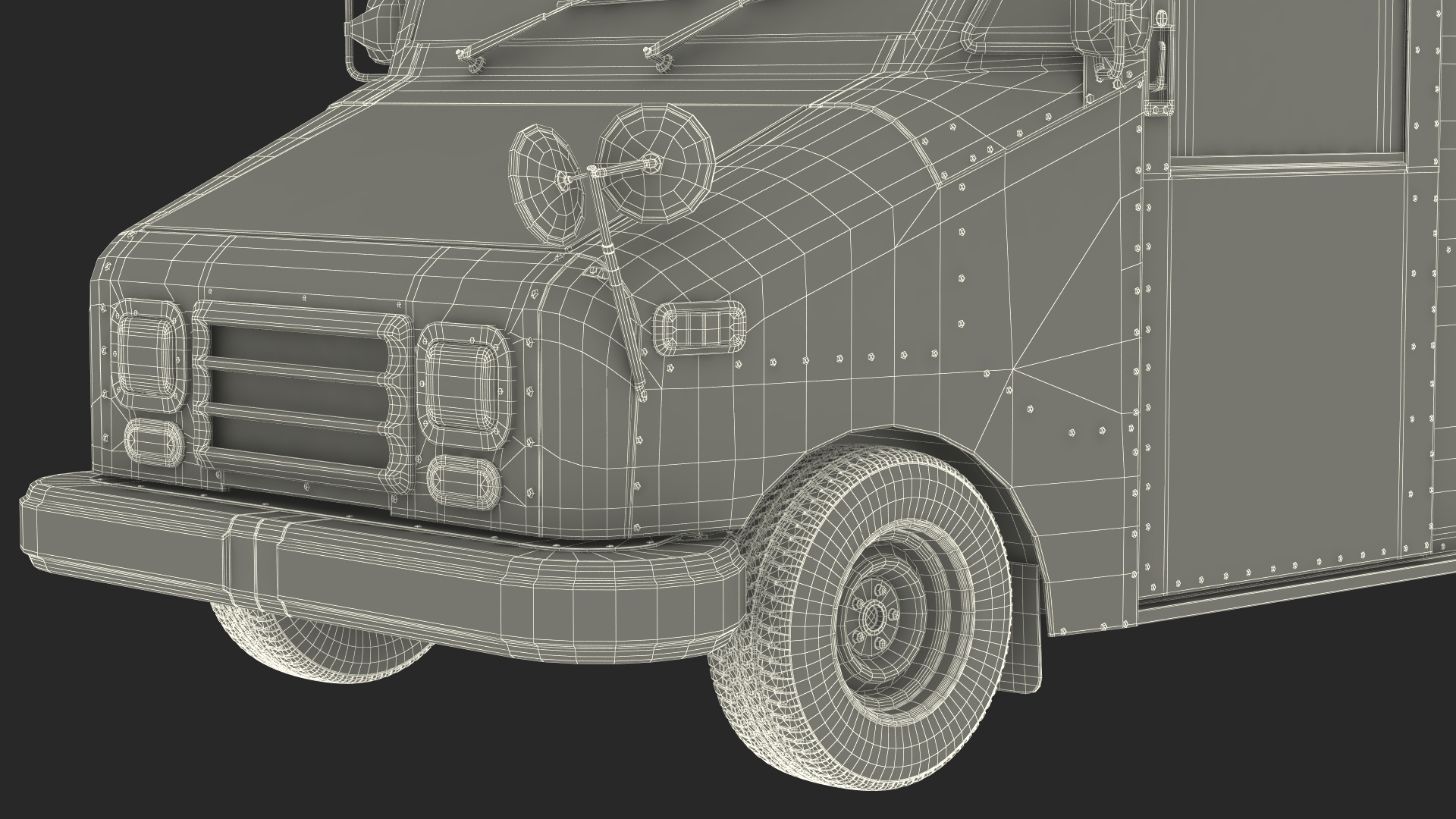 3D Grumman Canada LLV Post Car Rigged for Maya model