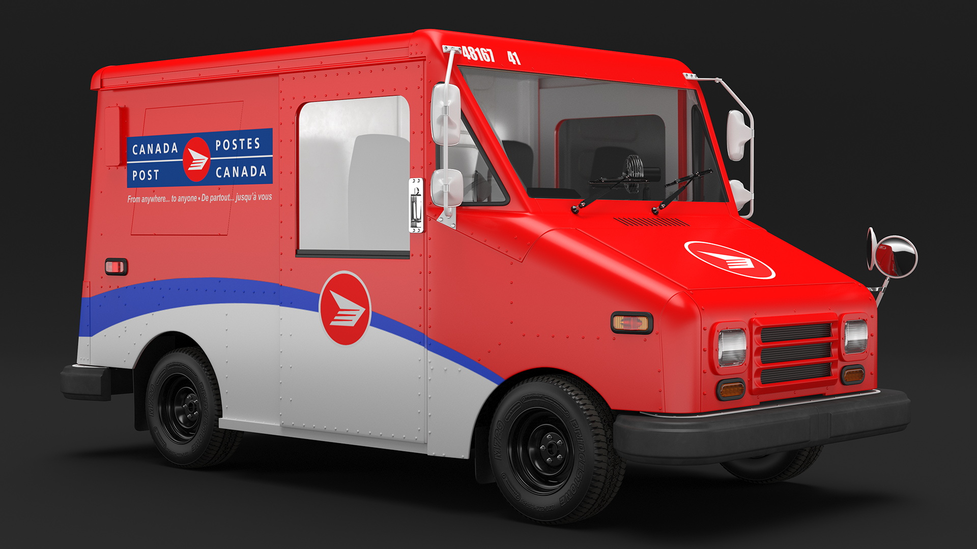 3D Grumman Canada LLV Post Car Rigged for Maya model