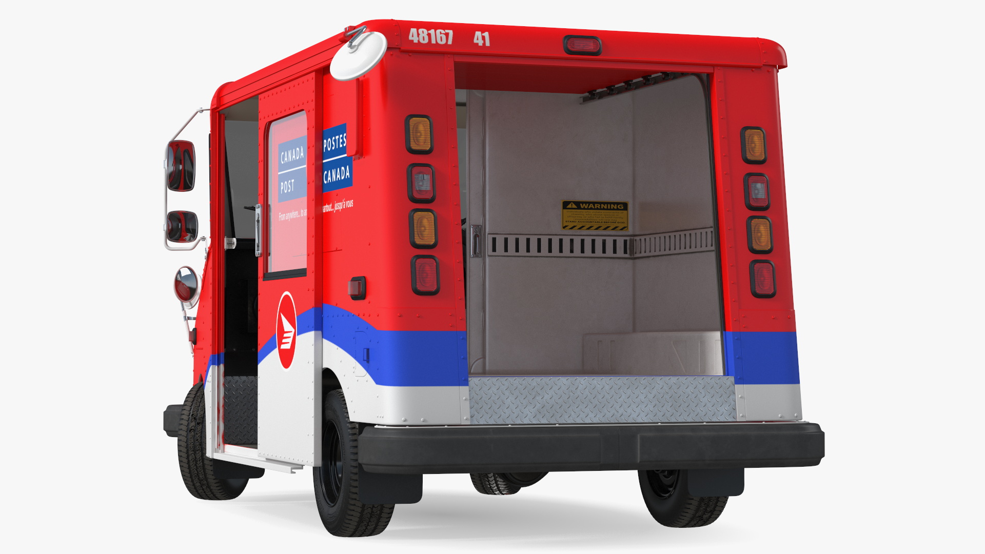3D Grumman Canada LLV Post Car Rigged for Maya model