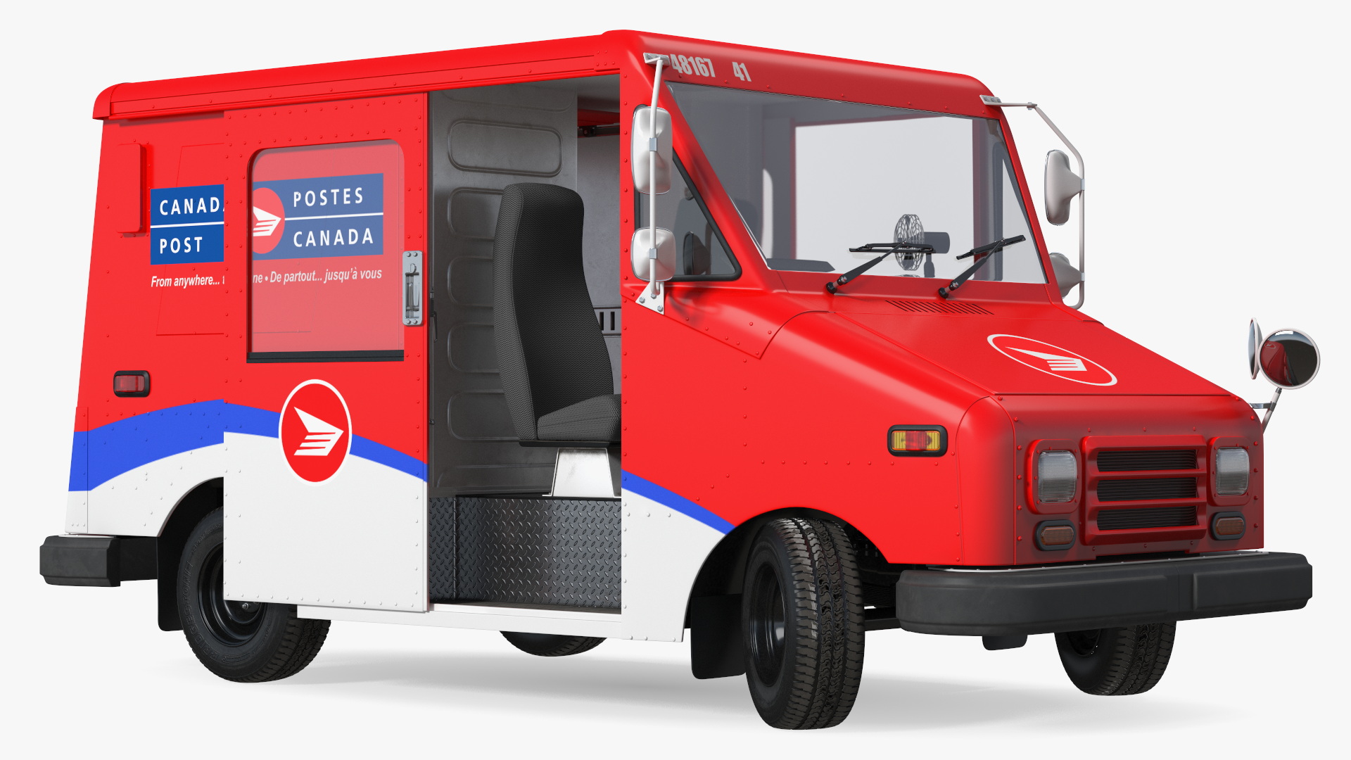 3D Grumman Canada LLV Post Car Rigged for Maya model