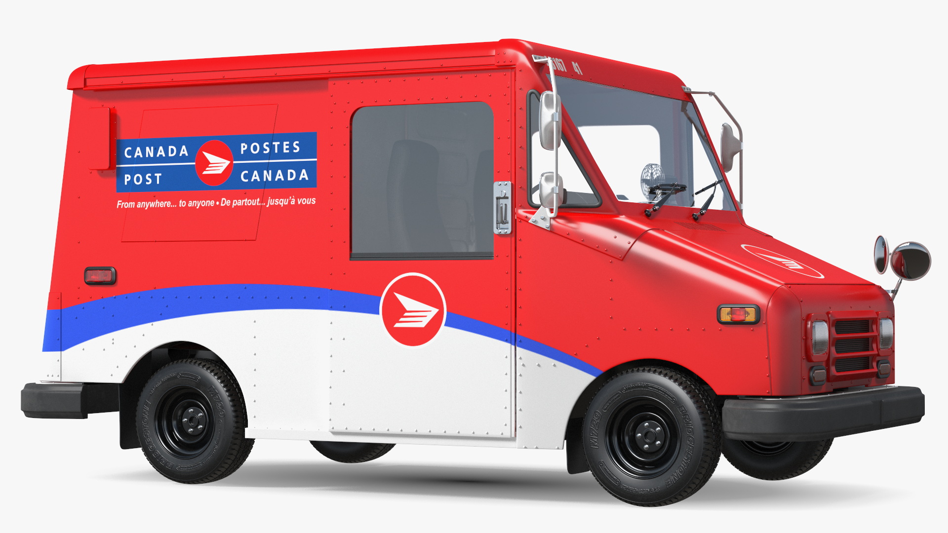 3D Grumman Canada LLV Post Car Rigged for Maya model