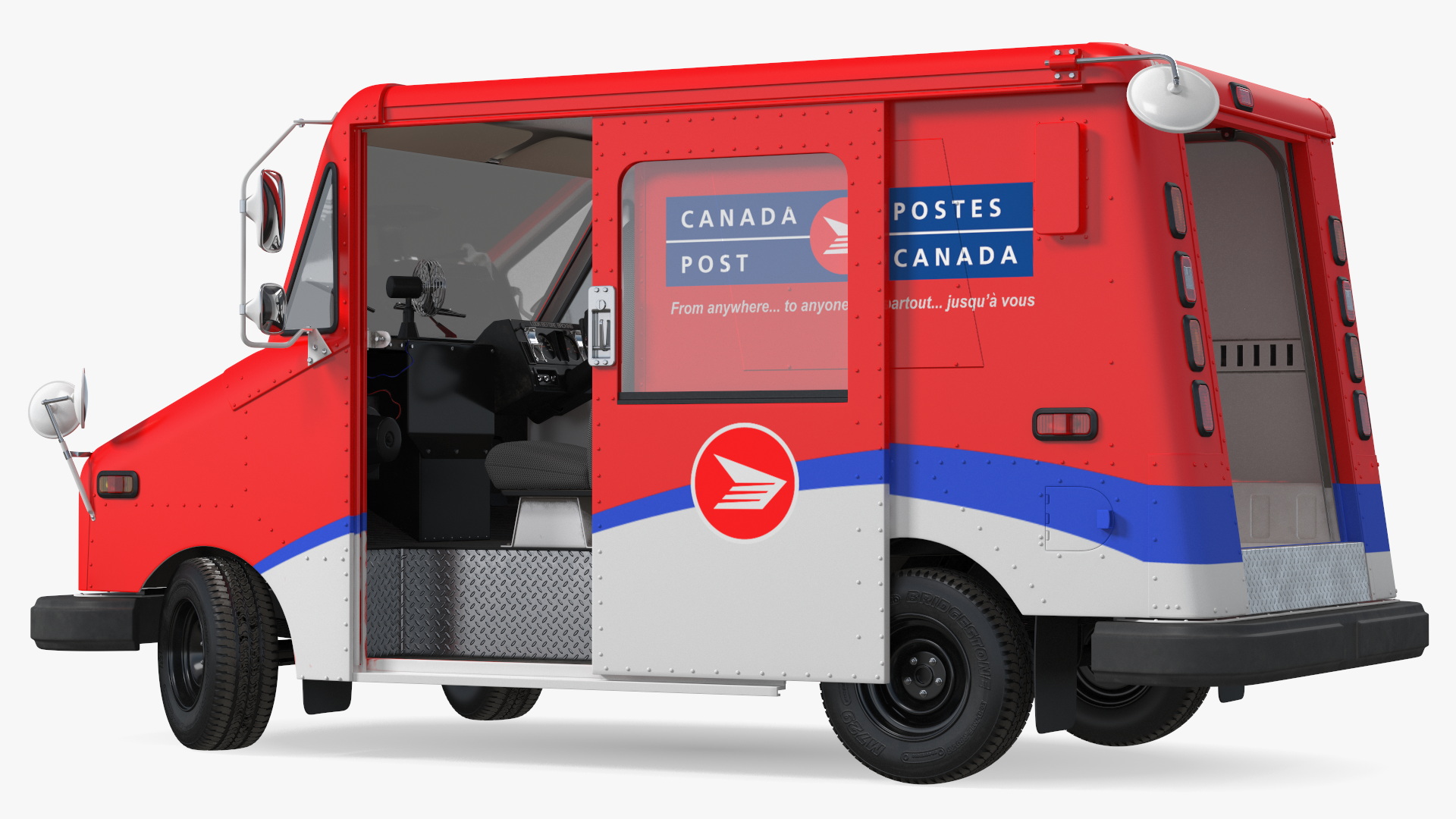 3D Grumman Canada LLV Post Car Rigged for Maya model