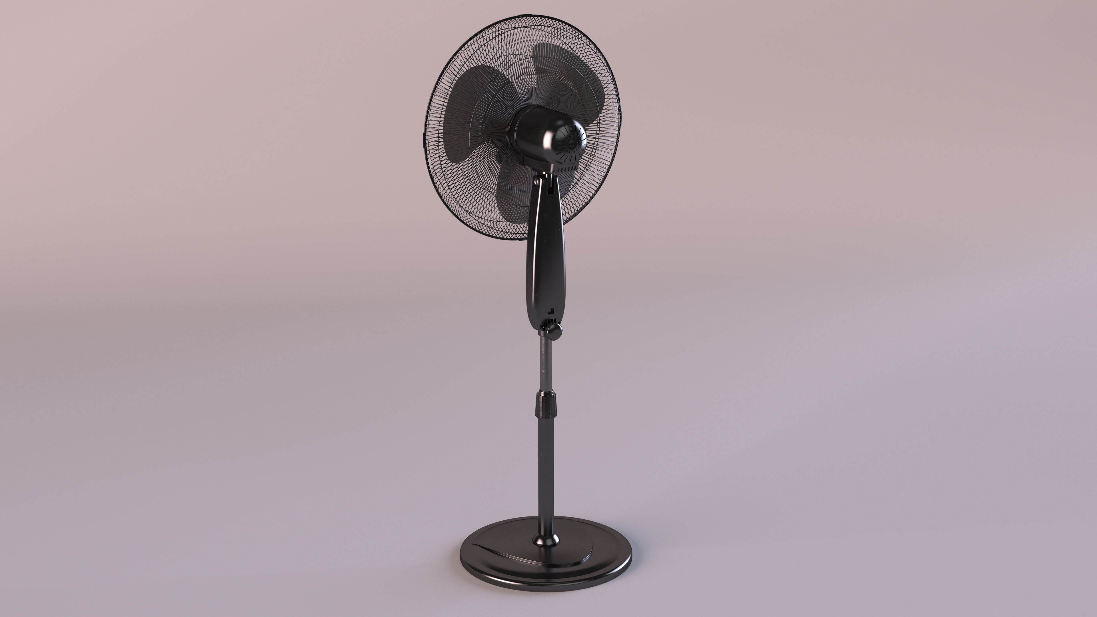 3D model Floor Fan Honeywell Black