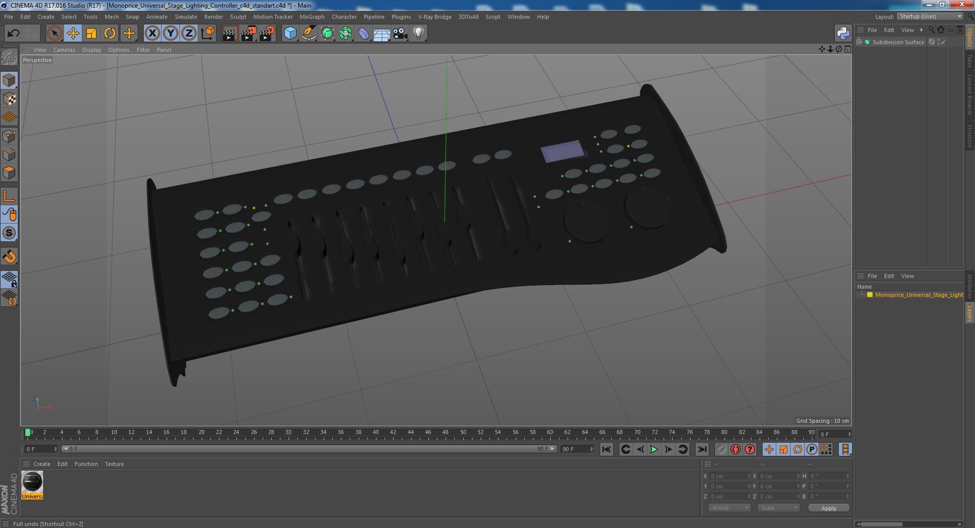 3D model Monoprice Universal Stage Lighting Controller