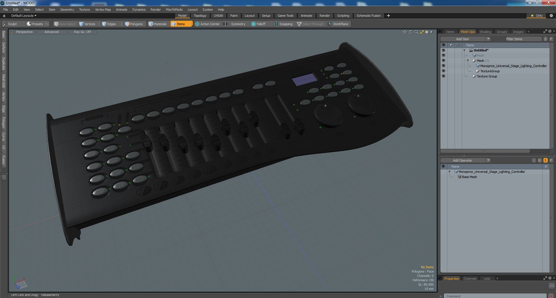 3D model Monoprice Universal Stage Lighting Controller