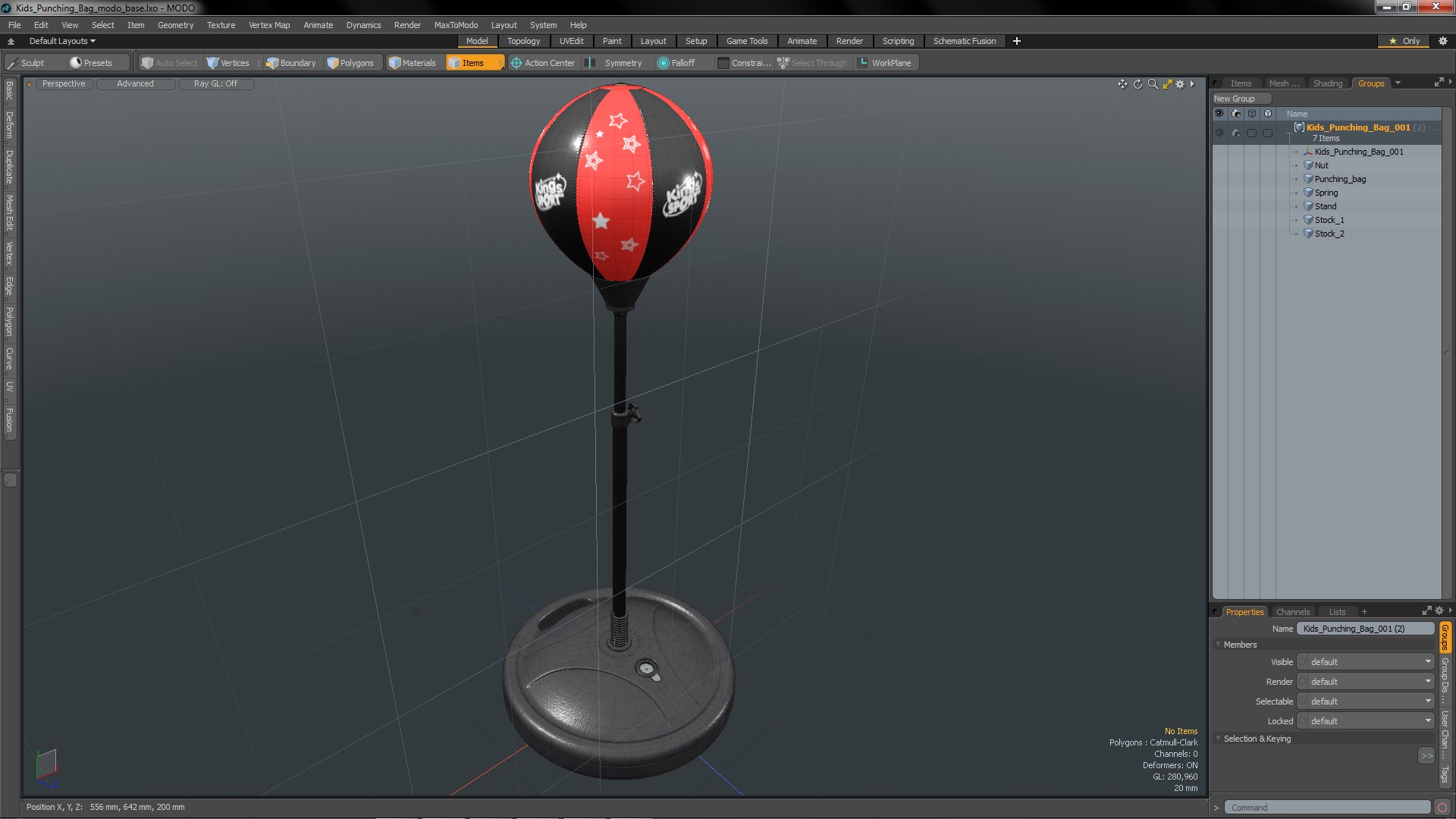 Kids Punching Bag 3D