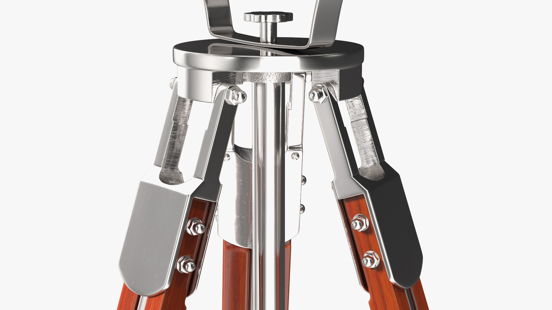 Retro Searchlight Lamp Wooden Tripod Rigged for Modo 3D
