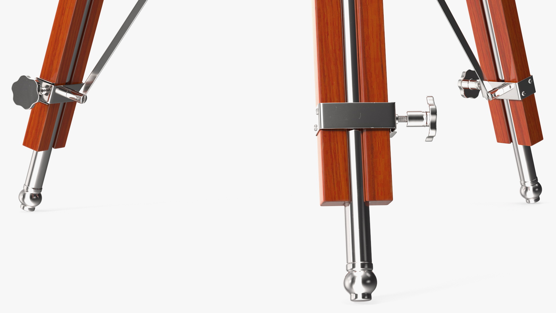 Retro Searchlight Lamp Wooden Tripod Rigged for Modo 3D