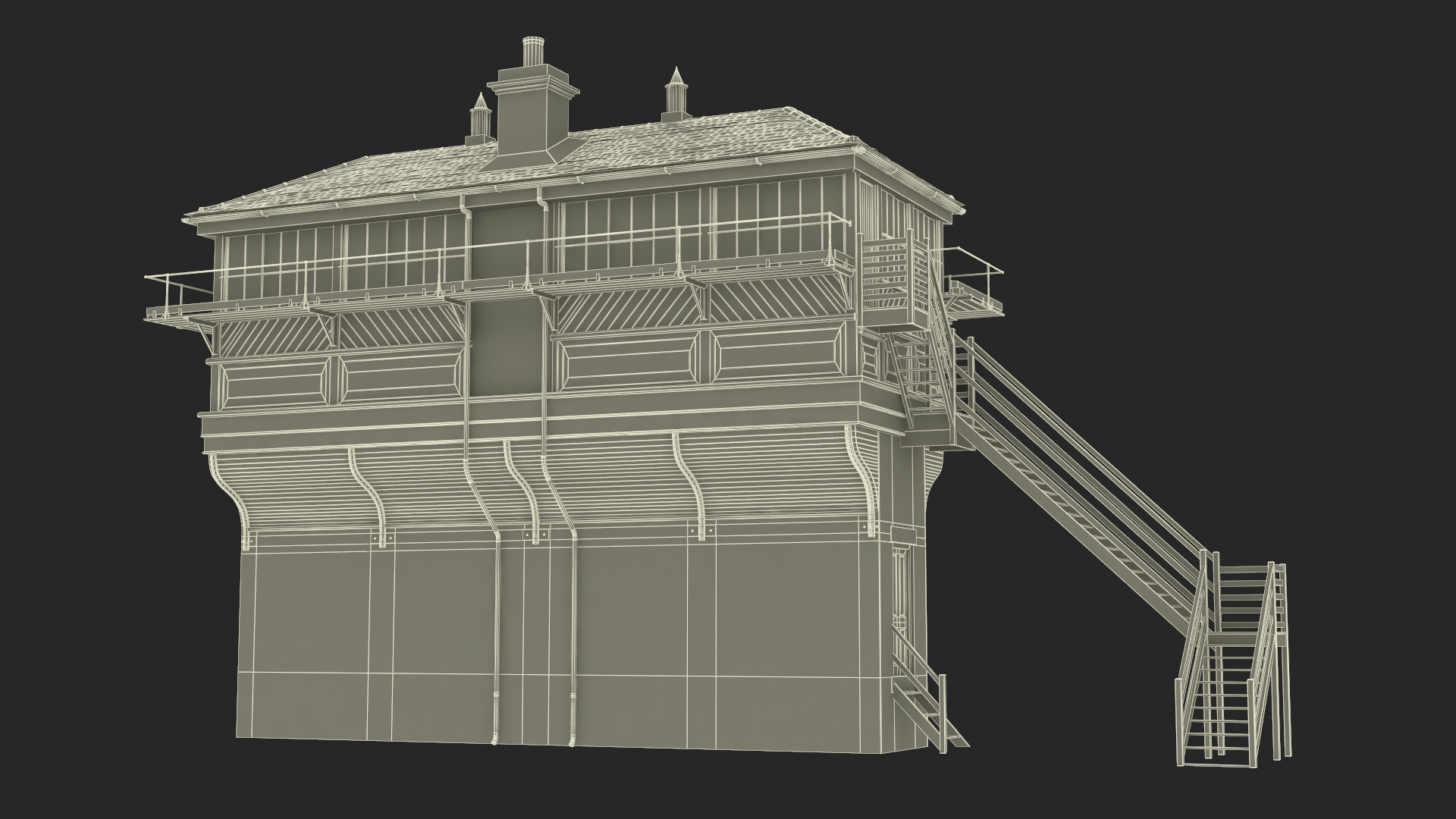 3D Train Signal Box