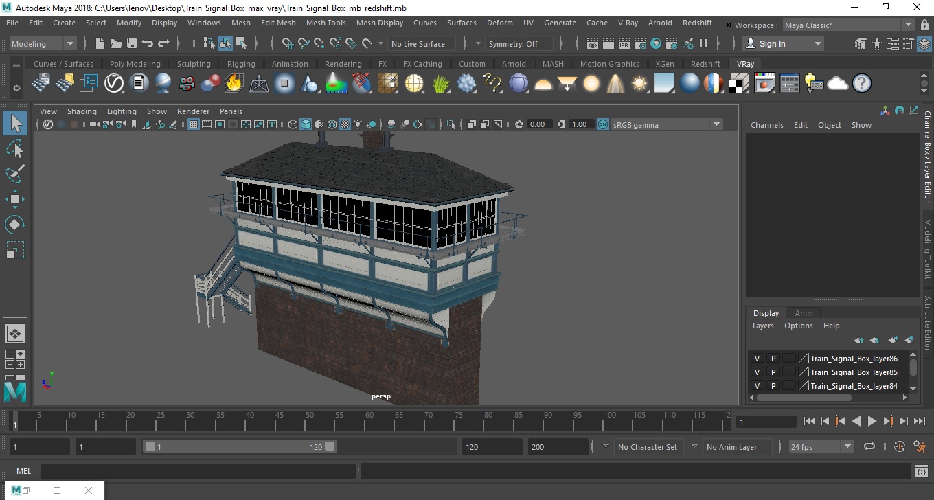 3D Train Signal Box