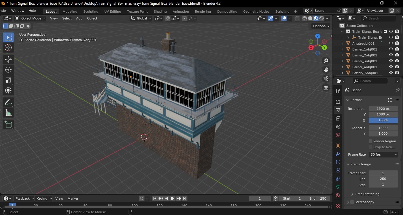 3D Train Signal Box