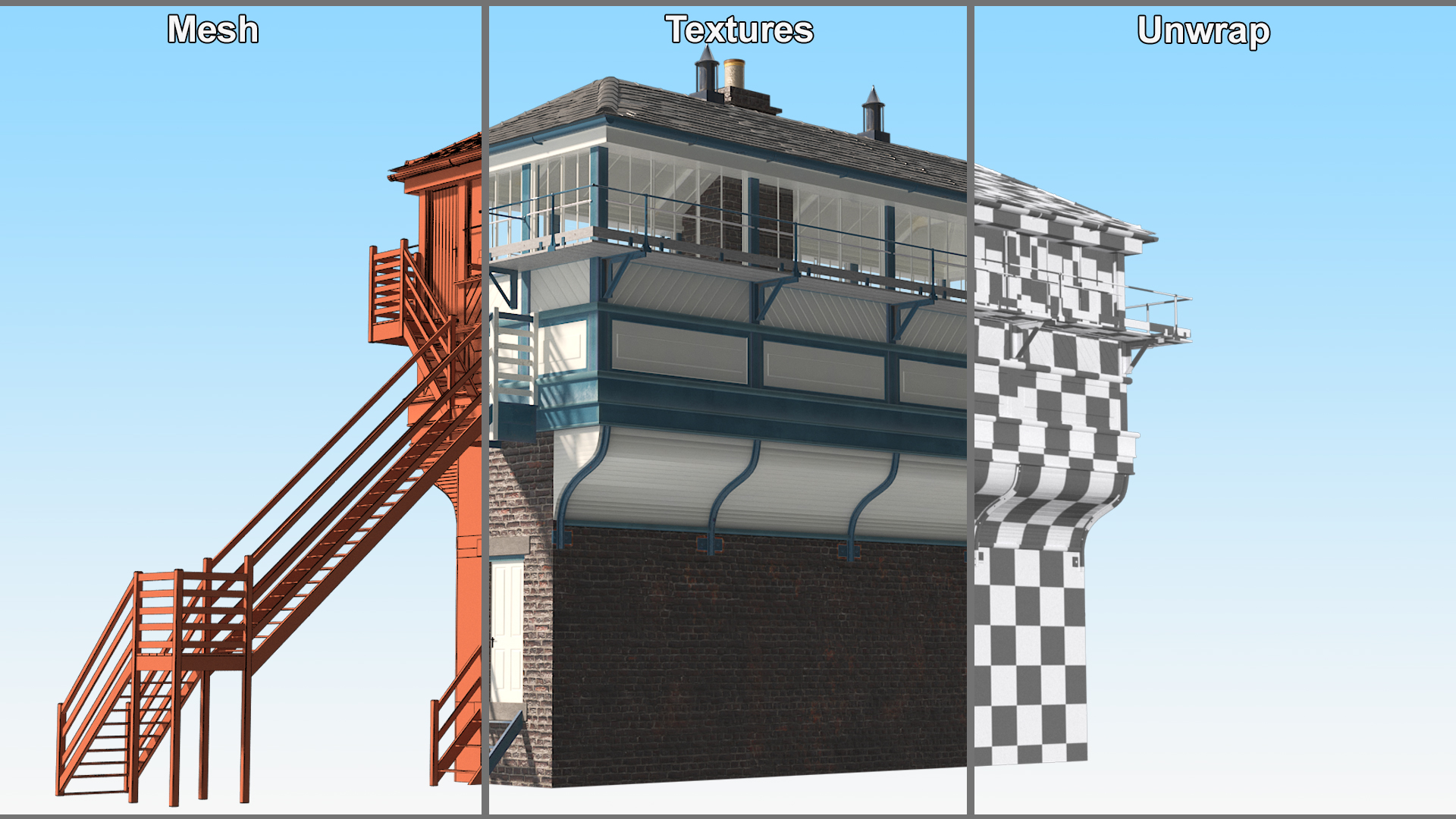 3D Train Signal Box