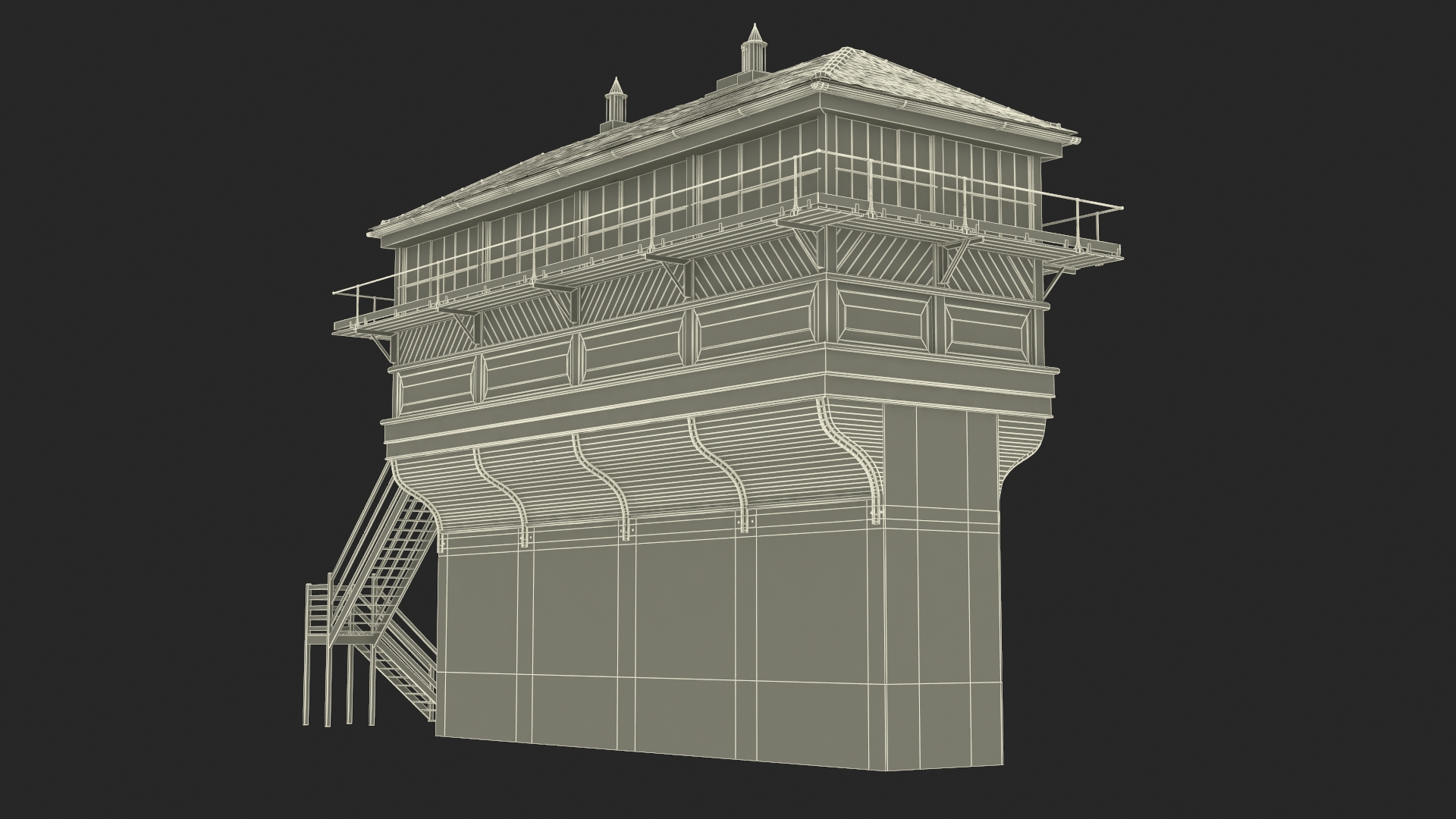 3D Train Signal Box