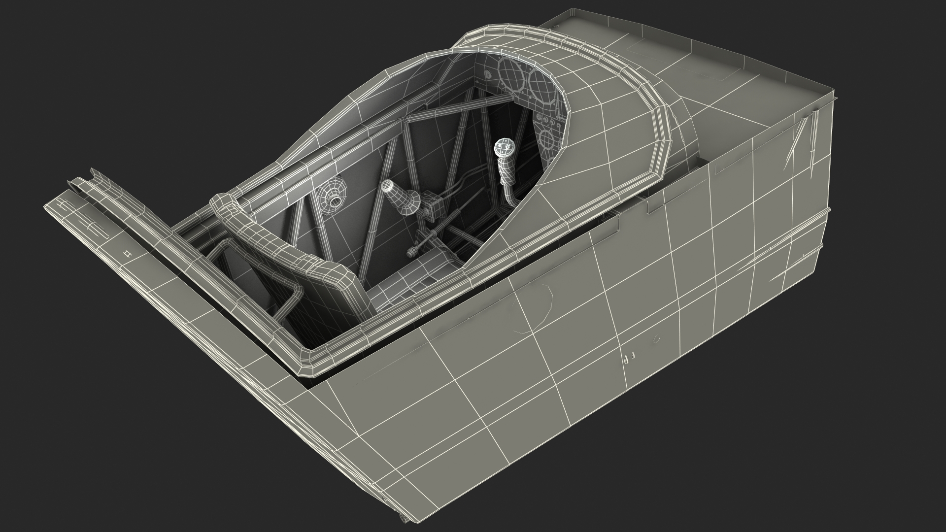 3D Aerobatic Aircraft Cockpit