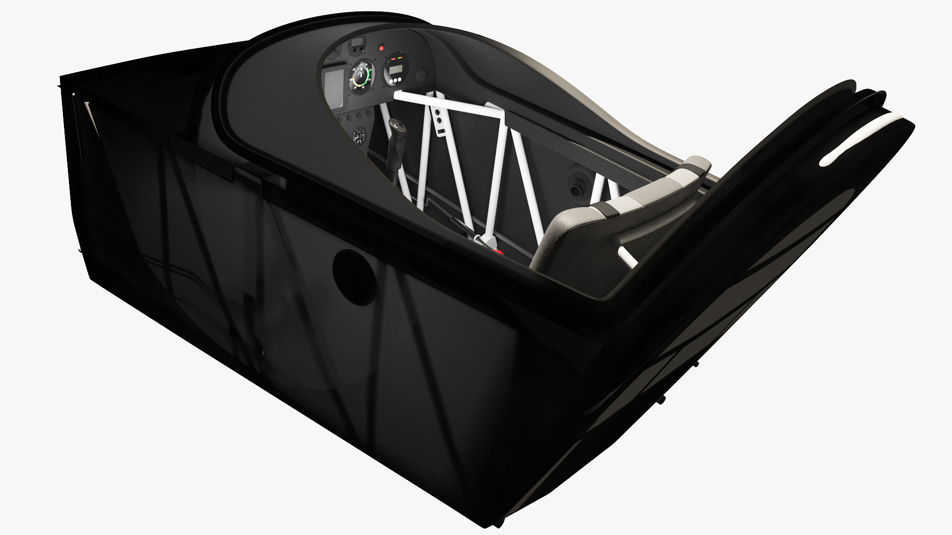 3D Aerobatic Aircraft Cockpit