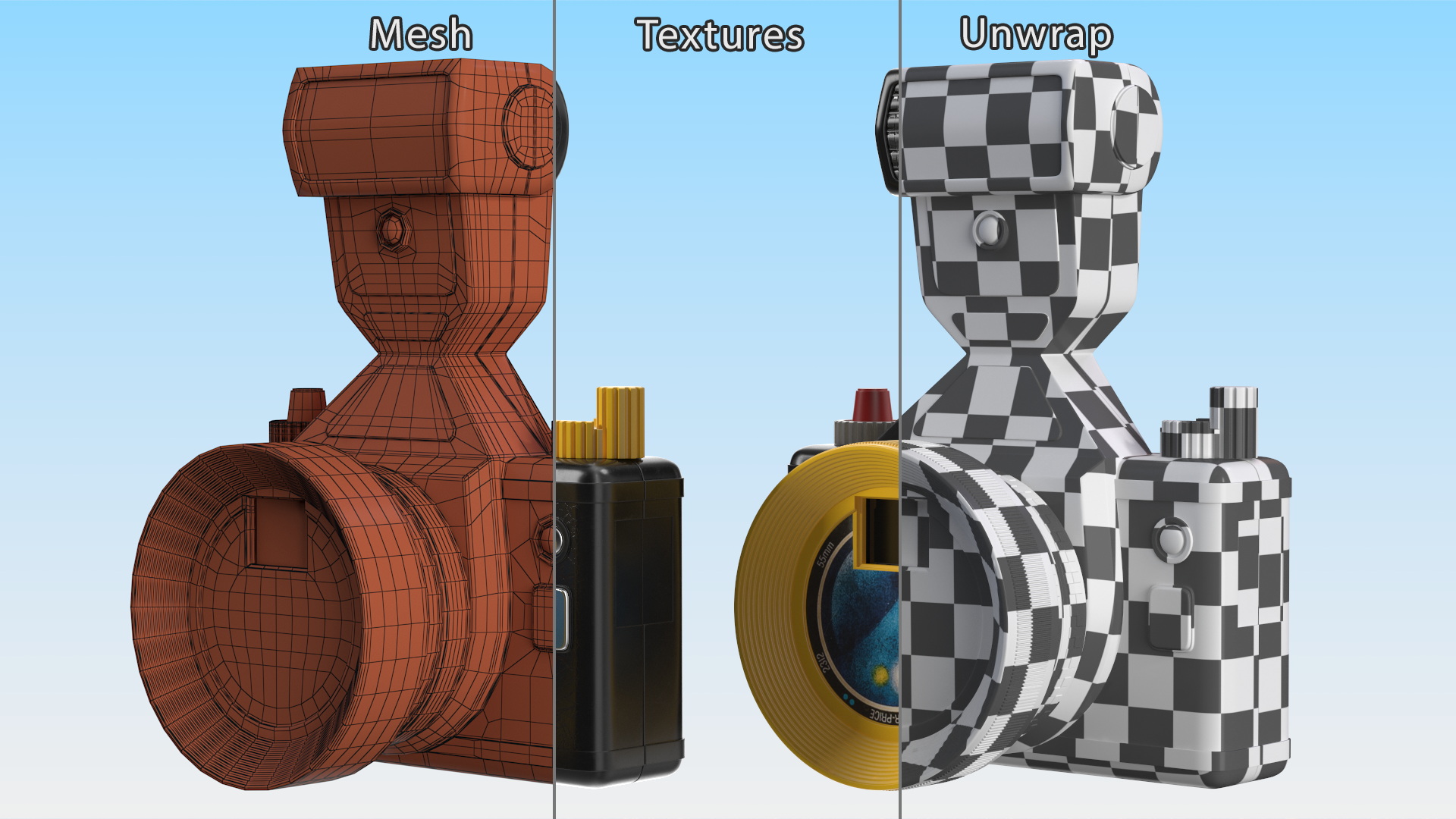 3D Toy Vintage Camera model