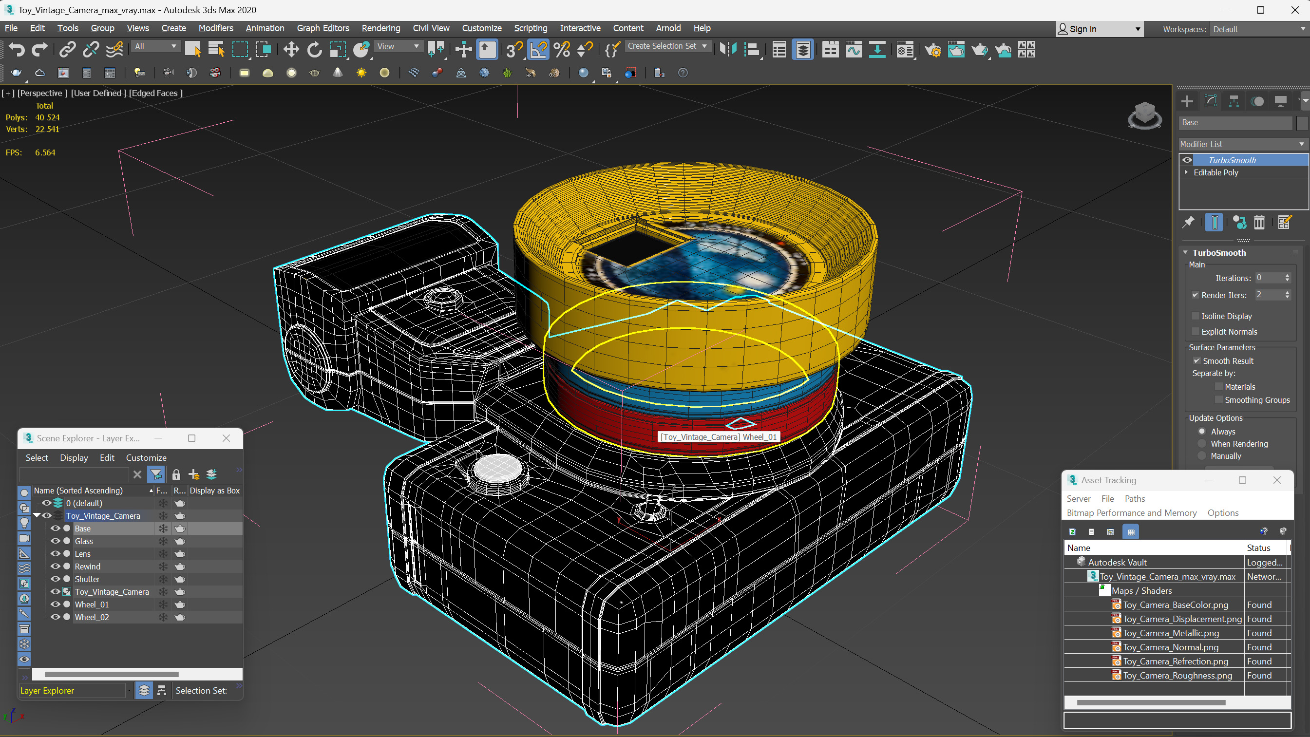3D Toy Vintage Camera model