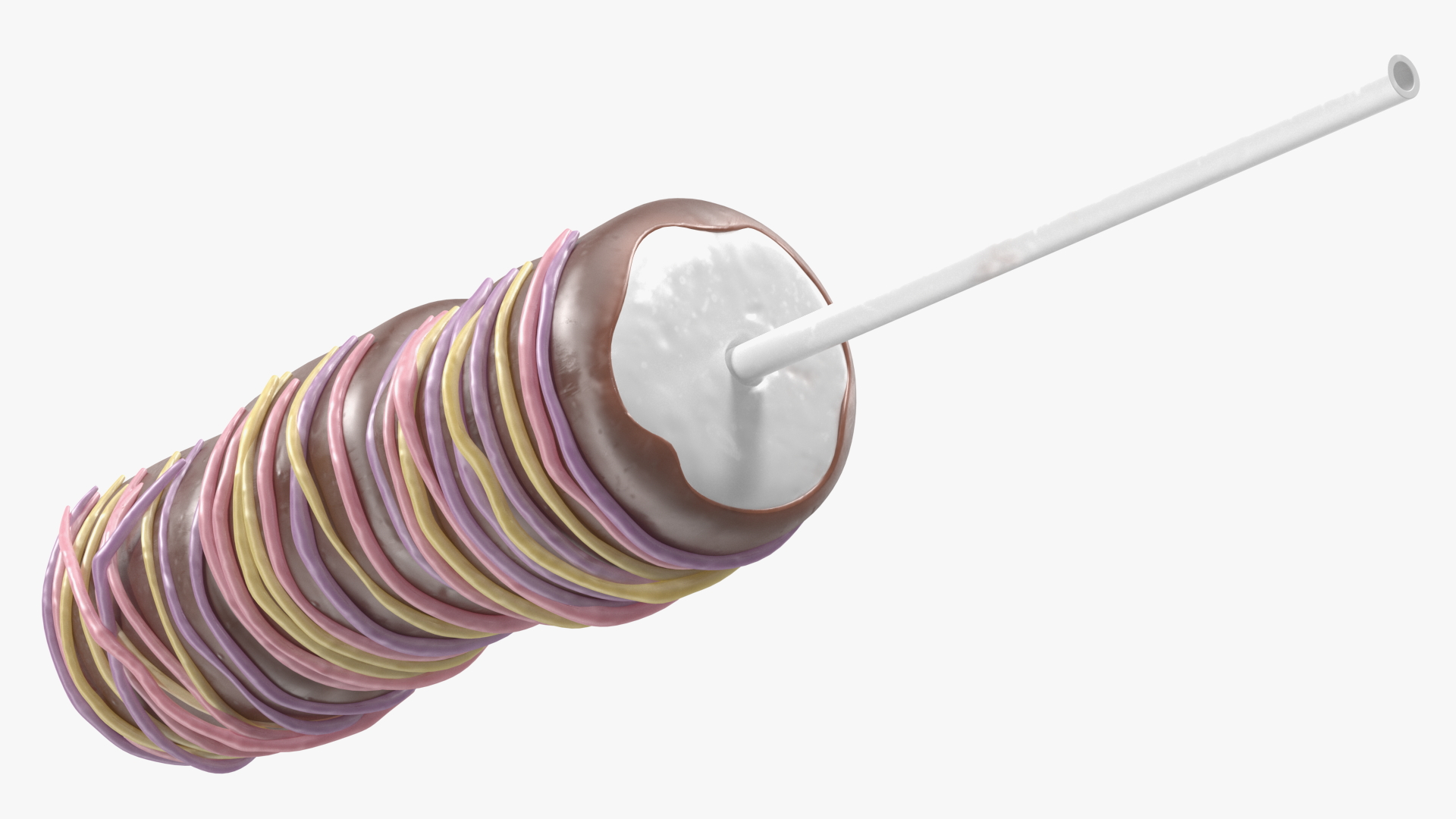 3D Marshmallow Skewer Pop Colorful