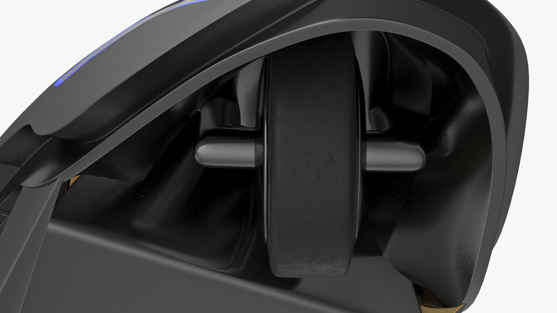 3D model Fantastic Car Trike Dark Grey Rigged for Maya