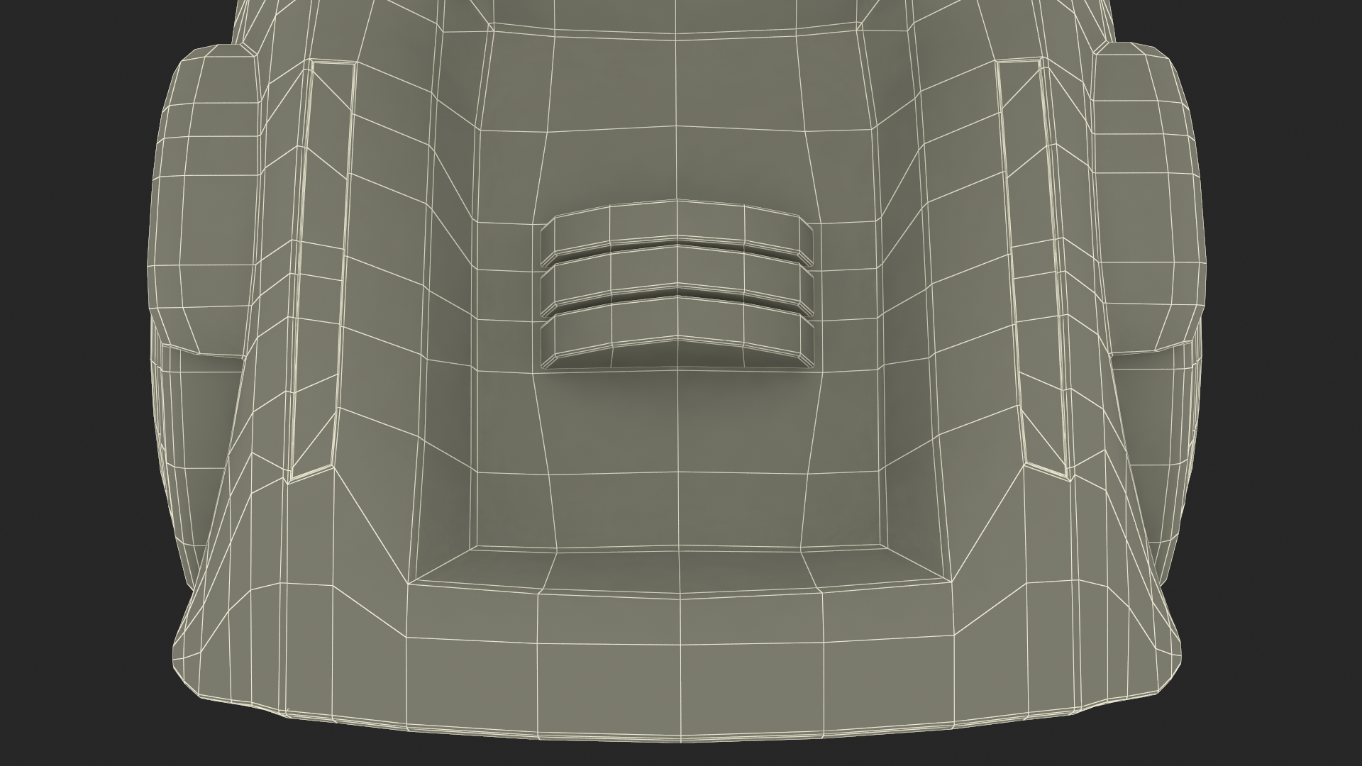 3D model Fantastic Car Trike Dark Grey Rigged for Maya