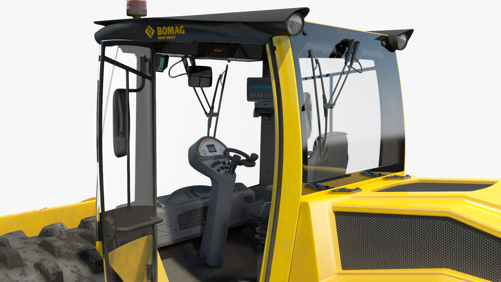 BOMAG BW226 PDH5 Single Drum Compactor Dirty 3D model