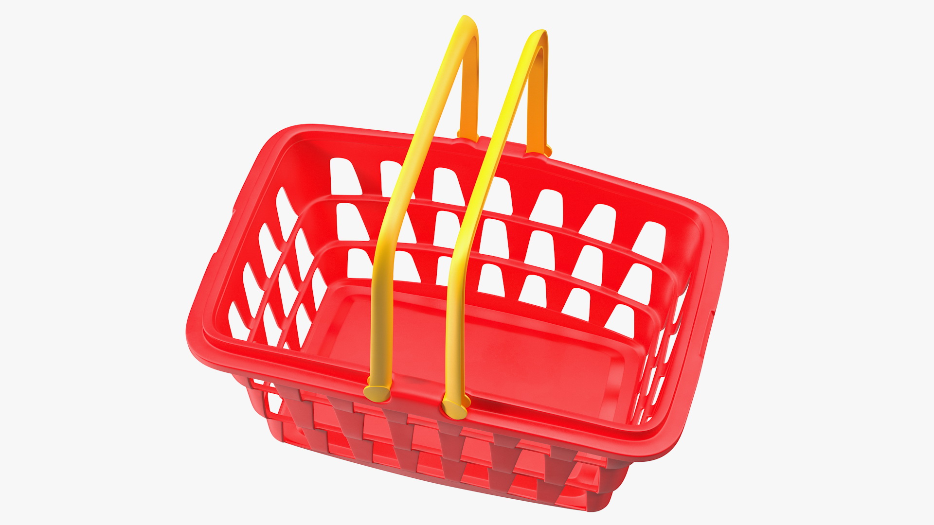 3D Children Shopping Basket with Grocery Food Toy
