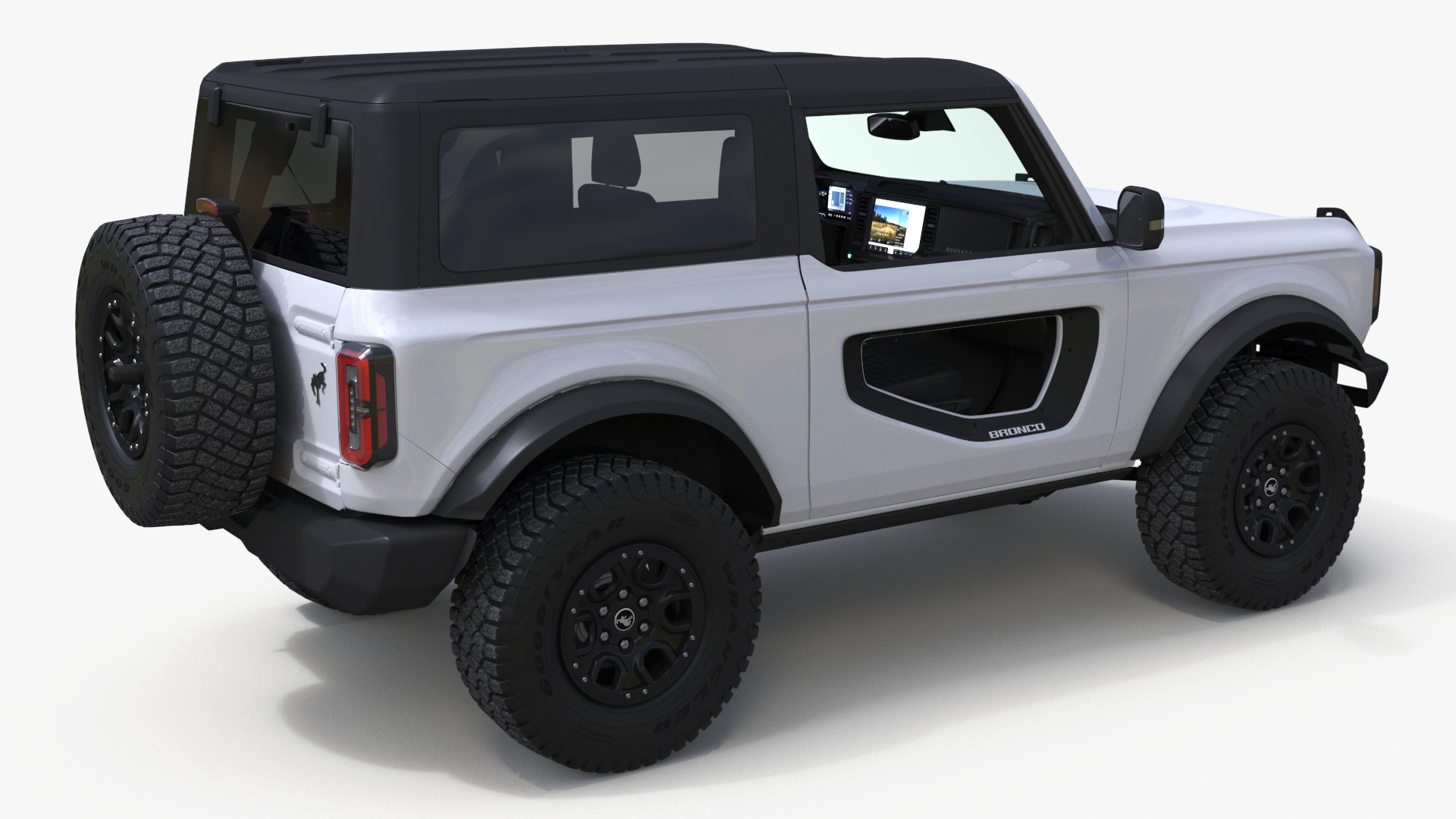 Ford Bronco Two Door SUV Oxford White 3D
