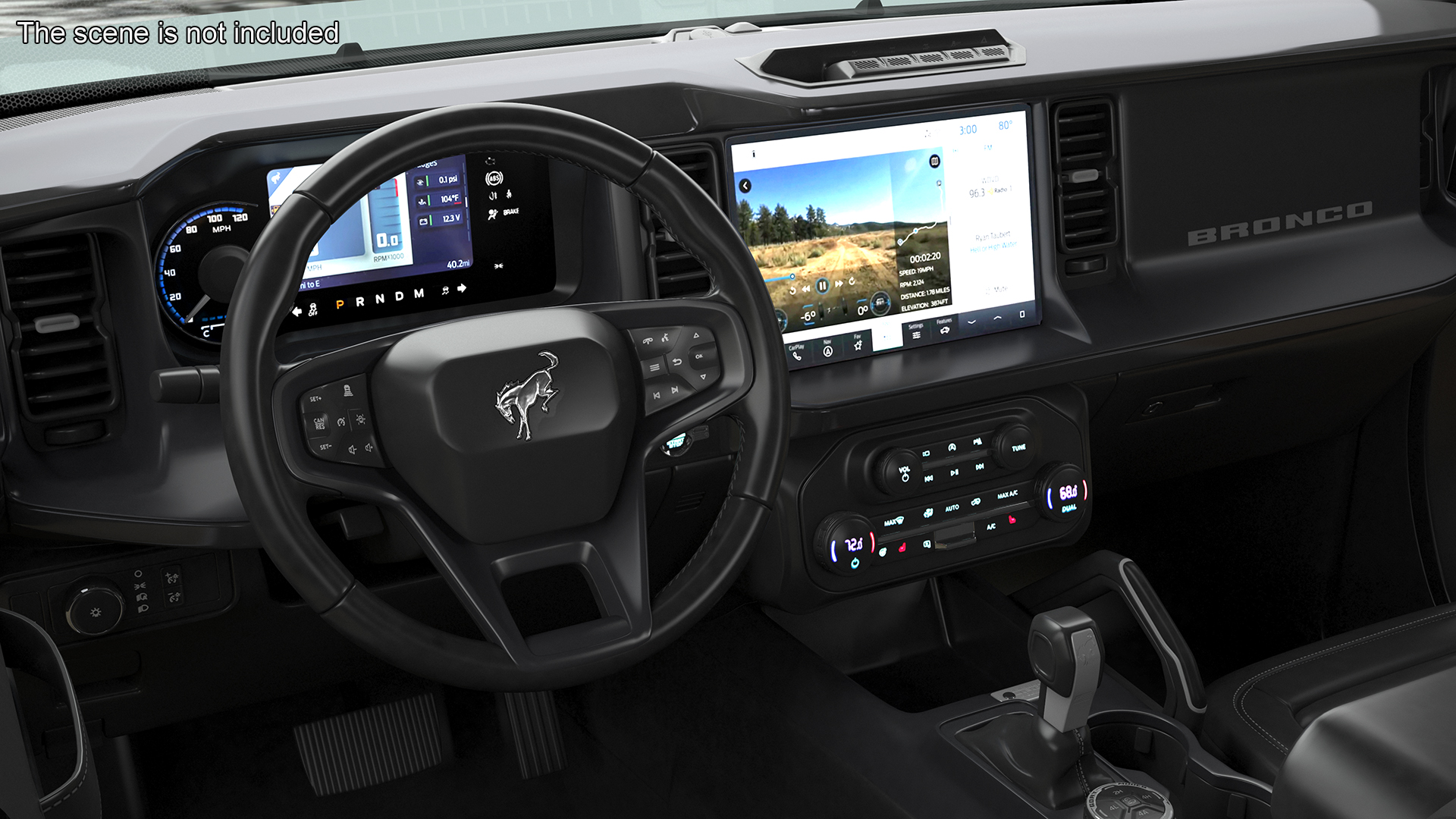 Ford Bronco Two Door SUV Oxford White 3D