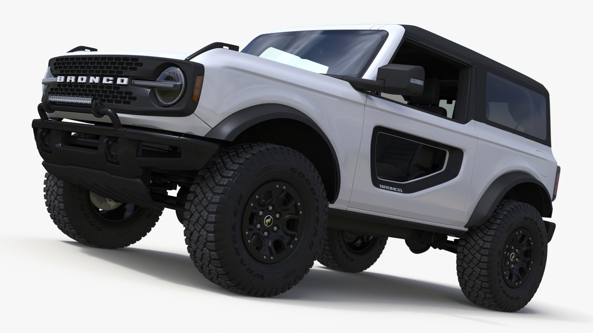 Ford Bronco Two Door SUV Oxford White 3D