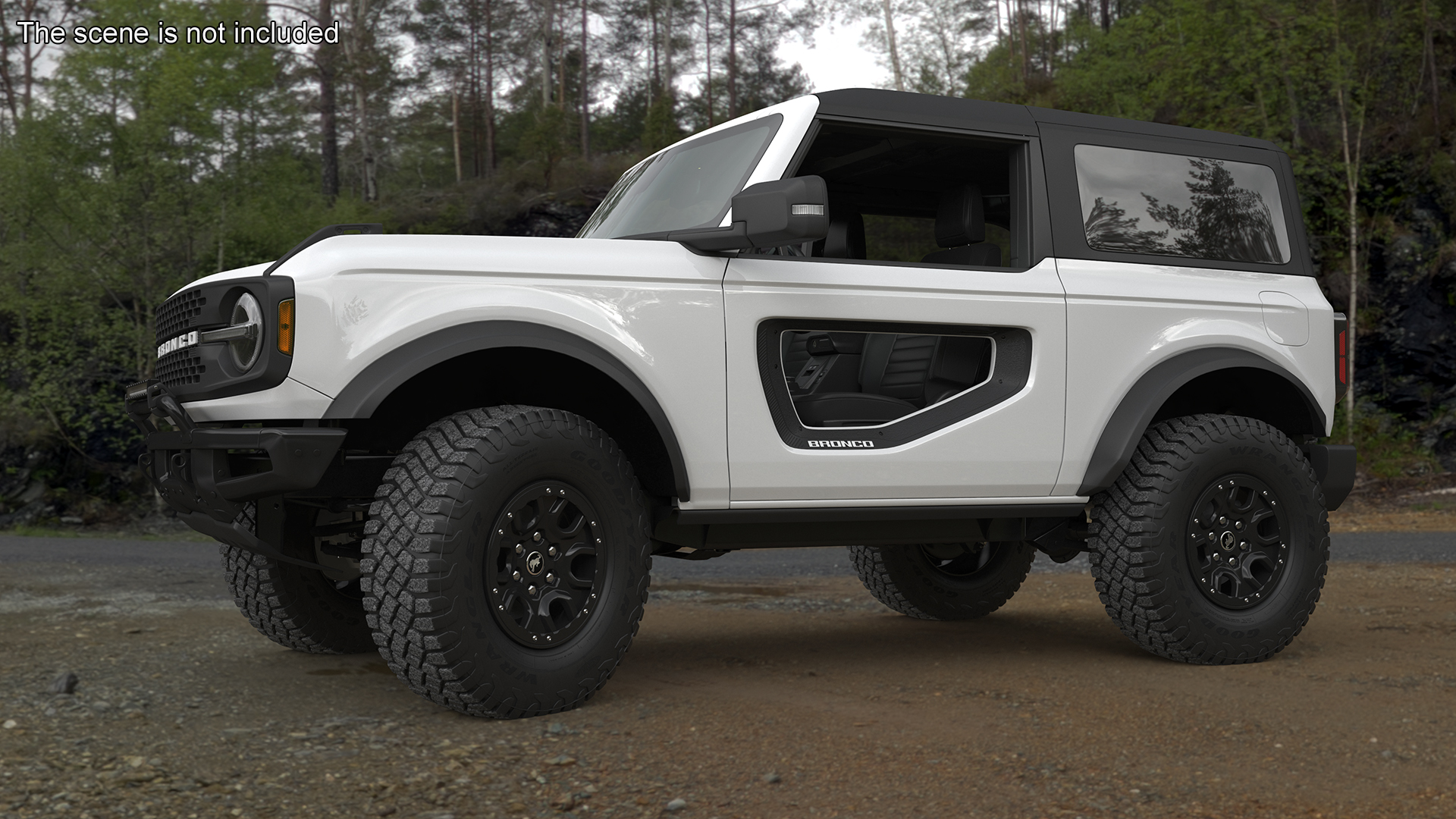 Ford Bronco Two Door SUV Oxford White 3D