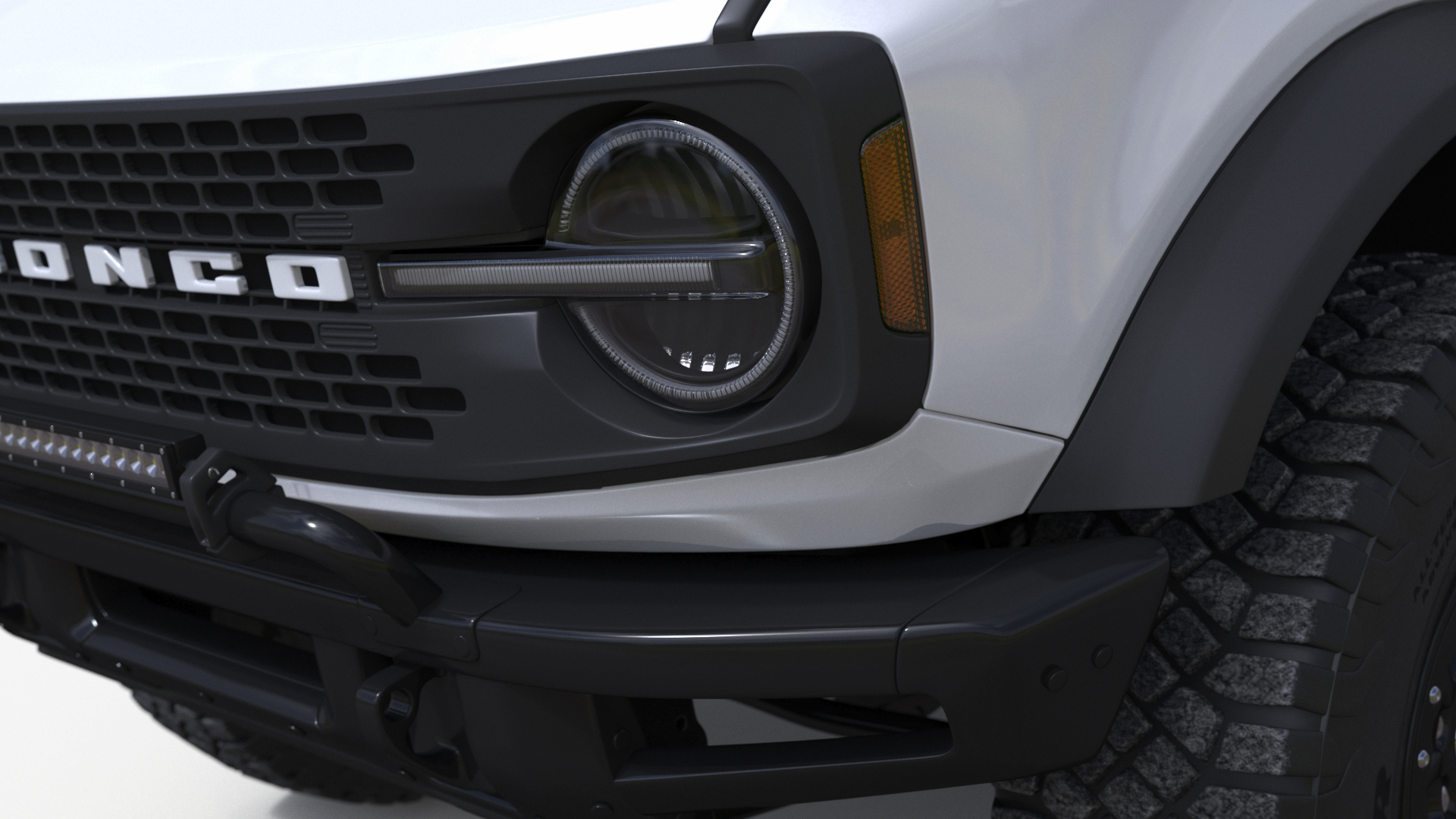 Ford Bronco Two Door SUV Oxford White 3D