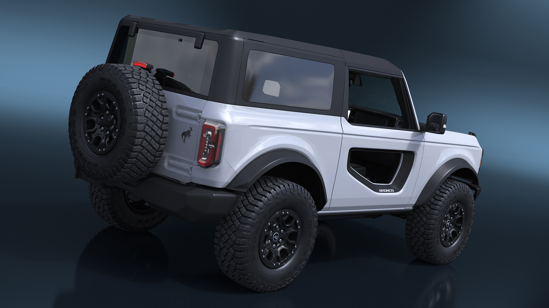 Ford Bronco Two Door SUV Oxford White 3D