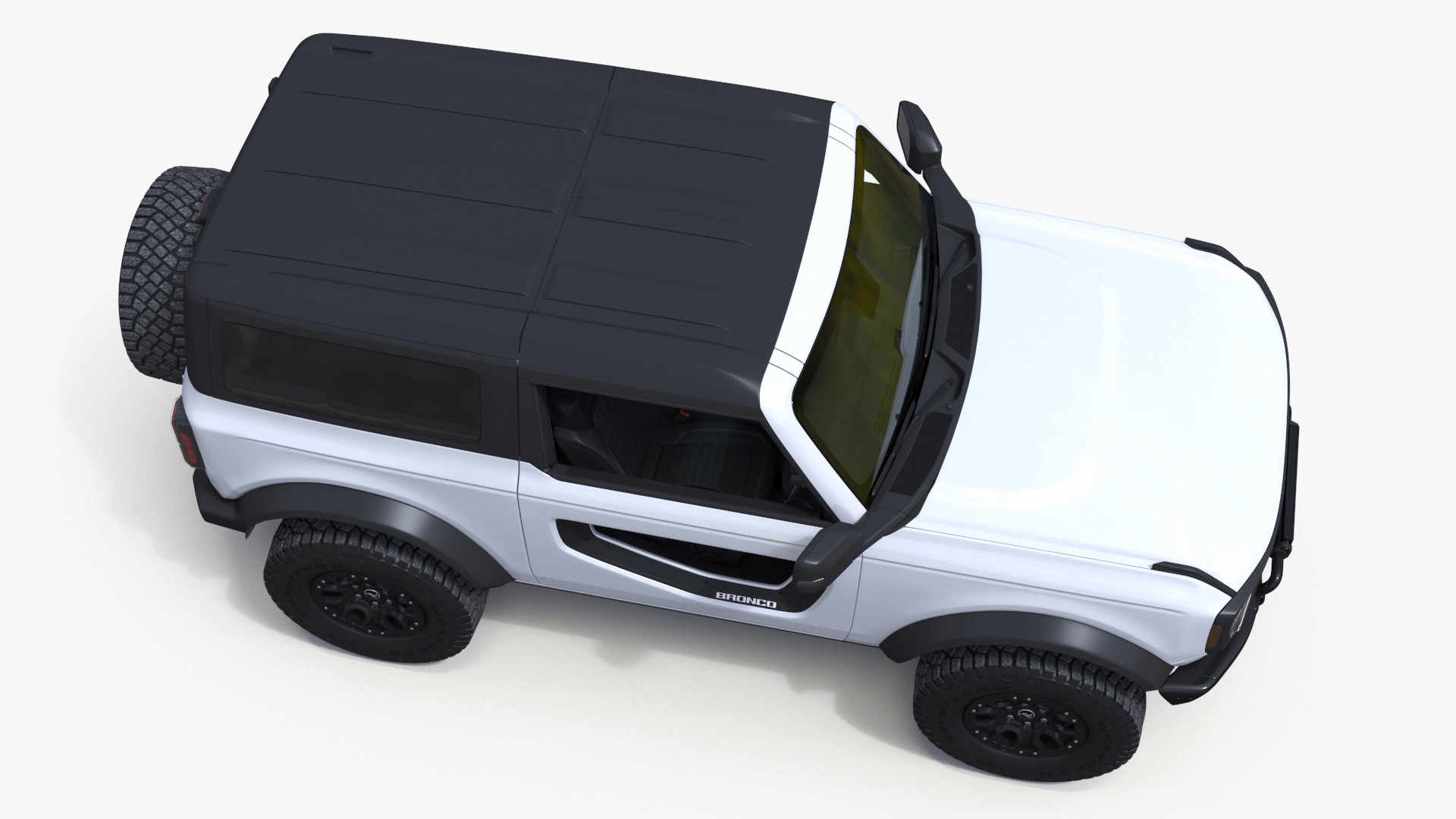 Ford Bronco Two Door SUV Oxford White 3D